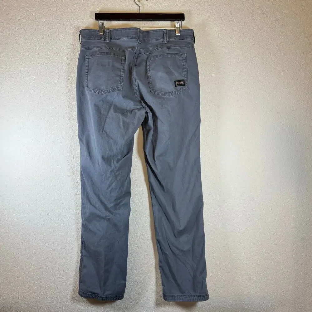 Duluth Trading Co Pants Mens 38x36 Act (38x33) Duluthflex Fire Hose Cargo Gray